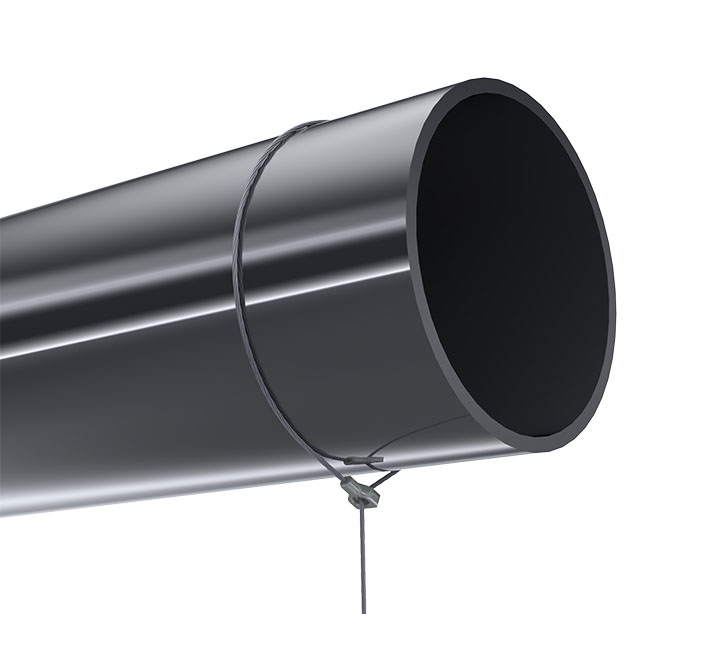 Wrapping around round components, e.g. pipe